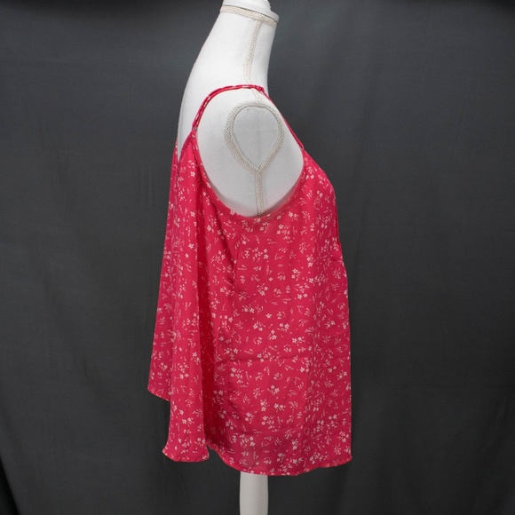 ➕Torrid Womens Pink Floral Swing Cami Sz 00 - Picture 3 of 4